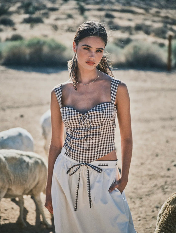 Savannah Gingham Corset