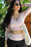 Blush Pilates Wrap Top
