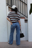 Mocha Stripe Polo