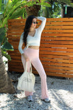 White Pilates Wrap Top