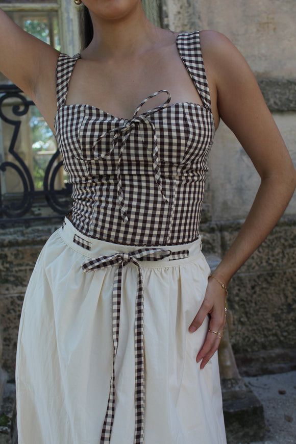 Savannah Gingham Corset