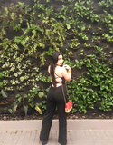 "Iris Jumpsuit" (Open Back)
