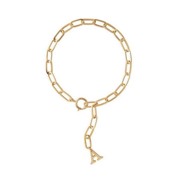 Lariat Initial Necklace