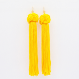 Yellow Tassel Earrings