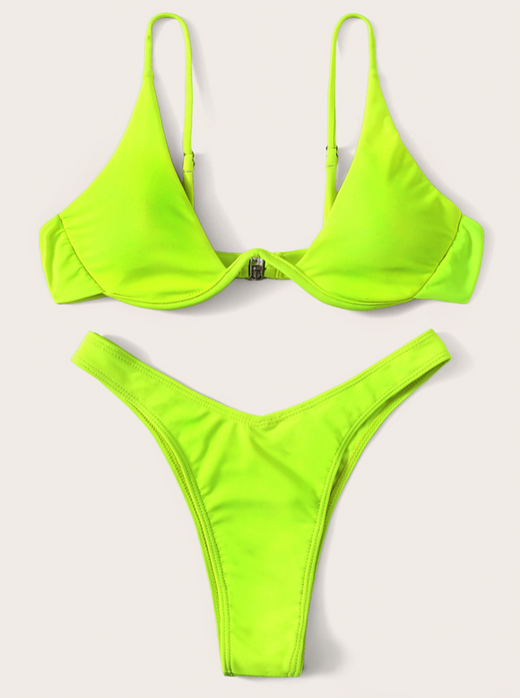 Green Neon Bikini