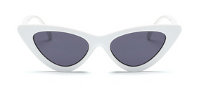 White- Retro Sunglasses