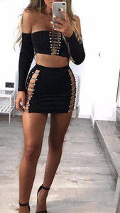 "Avery" Two Piece Mini Skirt